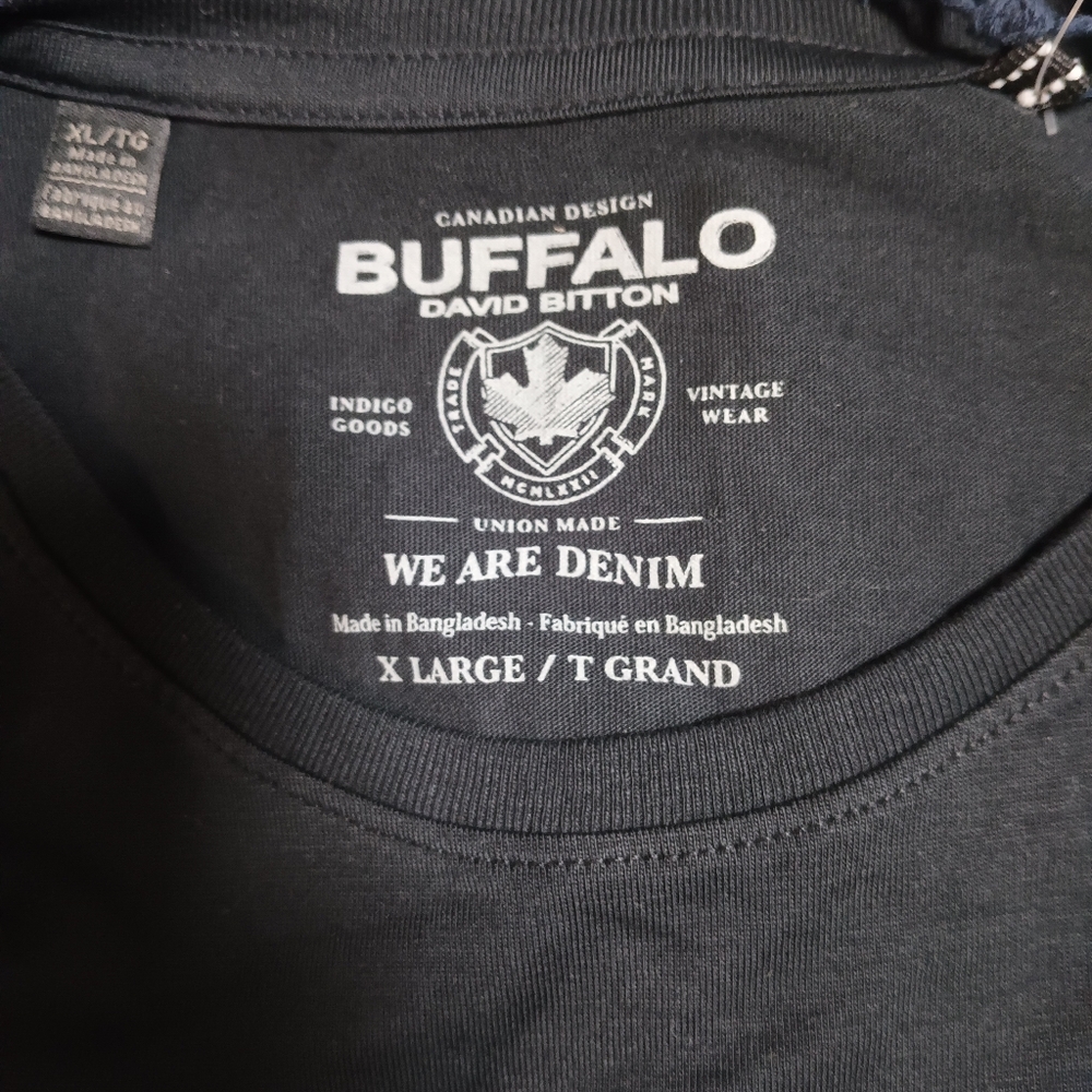 Buffalo David Bitton Classic Black Tee - Picture 3 of 7